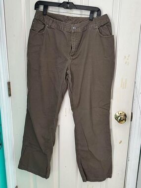 Duluth Trading Co Olive-Brown Work Pants